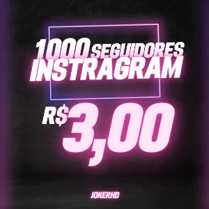 1000 Seguidores do Instagram +Barato! (Max 50K) - Redes Sociais