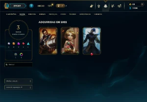 Conta Diamante 1 League of Legends LOL