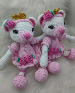 Ursa Bailarina - Artesanato e Personalizados