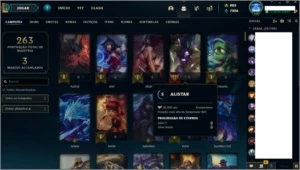 Conta lol com 45 skins, pra levar - League of Legends