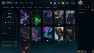 Vendo Smurf Ouro 4 com 37 skins - League of Legends LOL