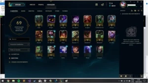 Conta de LoL sem ranked jogada - League of Legends