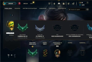 Esmeralda 4 com 50 Champs e 25 Skins + Annie Hextec - League of Legends LOL