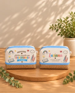 Necessaire Box Personalizada para Professores - Artesanato e Personalizados