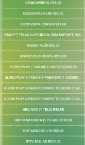 Fornecedor de streaming - Assinaturas e Premium