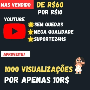 visualizações para youtube - Redes Sociais