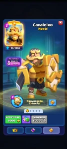 Conta Top Herói Cavaleiro E 19 Evoluções [Troféus: 10.000] - Clash Royale