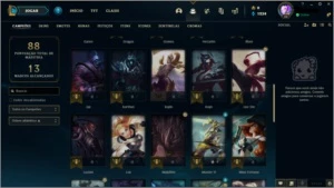 Conta LoL, Platina lll, Várias Skins - League of Legends