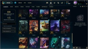 Conta LoL, Platina lll, Várias Skins - League of Legends
