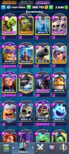 Log Bait Com Barril Elite + 5 Evoluções [Troféus: 7500] - Clash Royale