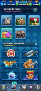 Log Bait Com Barril Elite + 5 Evoluções [Troféus: 7500] - Clash Royale