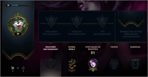 Conta de League Of Legends '' Unranked '' . LOL