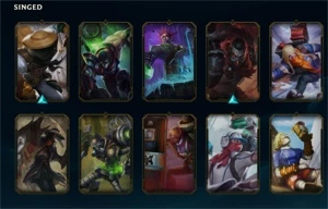 Conta Mono singed + Talon Velho Oeste Prestígio - League of Legends LOL