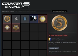 Conta Antiga Cs2 Prime Com 4 Medalhas + 1800 Horas + Premier - Counter Strike