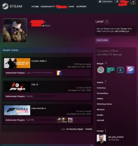 Conta Antiga Cs2 Prime Com 4 Medalhas + 1800 Horas + Premier - Counter Strike