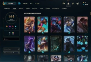 Conta diamante com 164 skins - League of Legends LOL