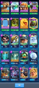 Conta com 120 cartas CR - Clash Royale