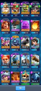 Conta com 120 cartas CR - Clash Royale