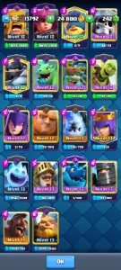 Conta com 120 cartas CR - Clash Royale