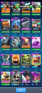 Conta com 120 cartas CR - Clash Royale