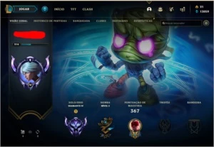 Conta diamante 4 93 skins! - League of Legends LOL