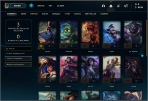 Conta bronze 1 com 25 champs e 2 skins - League of Legends LOL