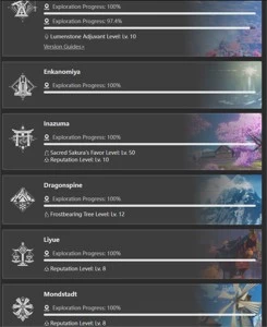 Conta AR 59 Varios T5 + Bis   END GAME  - 184 Artefatos 20 - Genshin Impact