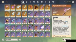 Conta AR 59 Varios T5 + Bis   END GAME  - 184 Artefatos 20 - Genshin Impact