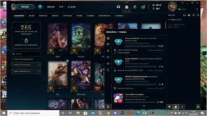 Conta com 2615 RP unranked lvl 122 com dados de criação - League of Legends LOL