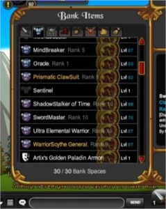 Conta Aqw Great thief e outros - Adventure Quest World