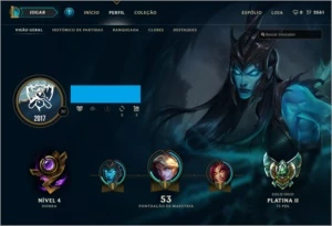 PLATINA 2 / 22 CAMPEÕES - League of Legends LOL