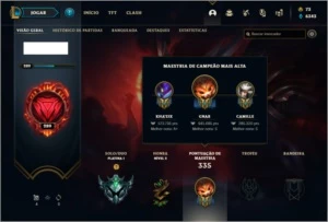 Conta platina 1 com 116 champs e 81 skins ( MAIN TOP ) - League of Legends LOL