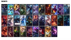 Conta ouro 2 com 73 Champs e 31 Skins + KAYLE JUIZA RARA - League of Legends LOL