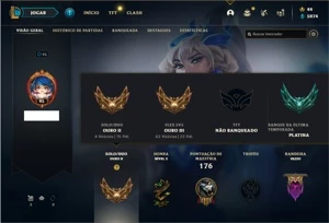Conta ouro 2 com 73 Champs e 31 Skins + KAYLE JUIZA RARA - League of Legends LOL