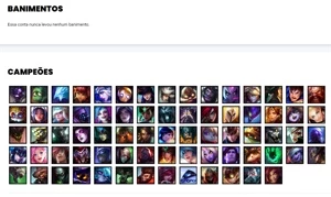 Conta ouro 2 com 73 Champs e 31 Skins + KAYLE JUIZA RARA - League of Legends LOL