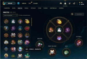 Conta ouro 2 com 73 Champs e 31 Skins + KAYLE JUIZA RARA - League of Legends LOL