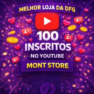 ✅100 Inscritos no YouTube✅ – SEM QUEDA – - Redes Sociais