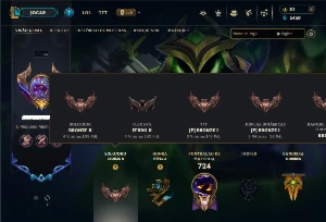 Bronze 2 com TODOS os Champs e 281 Skins  ( Nivel 566 )