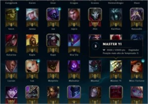 Conta league of legends - 98 skins - nível 65 LOL