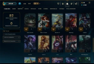 Bronze 1 com 40 Champs e 17 Skins - League of Legends LOL