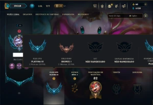 Bronze 1 com 40 Champs e 17 Skins