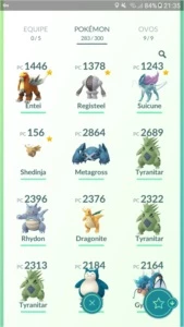 Conta de Pokémon GO