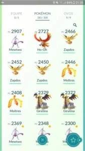 Conta de Pokémon GO