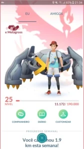 Conta de Pokémon GO