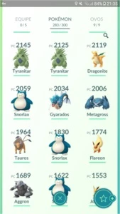 Conta de Pokémon GO