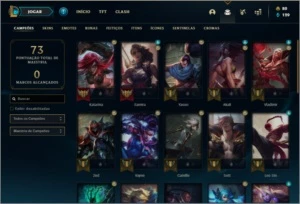 Conta MESTRE com 33 champs e 2 skins - League of Legends LOL