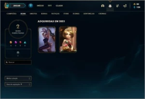 Conta MESTRE com 33 champs e 2 skins - League of Legends LOL