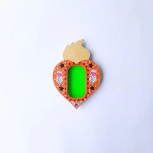 Relicário Mexicano Laranja - Artesanato e Personalizados