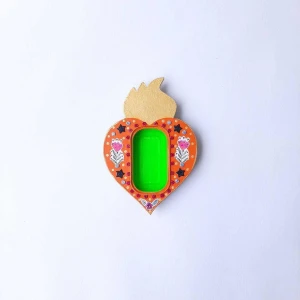 Relicário Mexicano Laranja - Artesanato e Personalizados