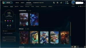 CONTA LOL PLATINA 2| SKINS ULTIMATE E MÍTICA - League of Legends